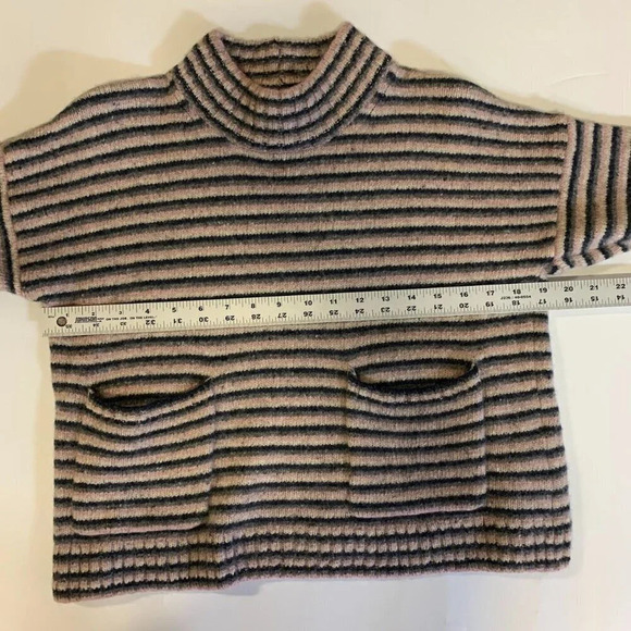 Madewell Women's Merrydale Pocket Pullover Sweater in Stripe Size S - Picture 11 of 13